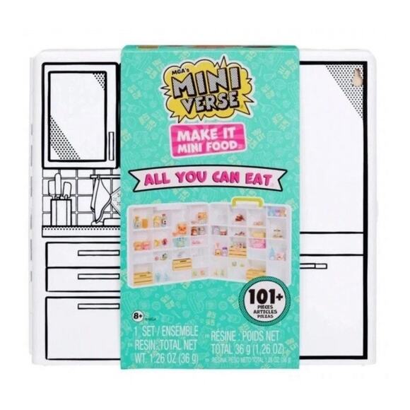MGA's Mini Verse Make It Mini Food ALL YOU CAN EAT Collection 101+ Pieces Sealed - Picture 1 of 4
